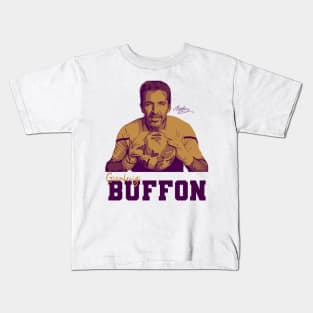 Gianluigi buffon brown vector Kids T-Shirt